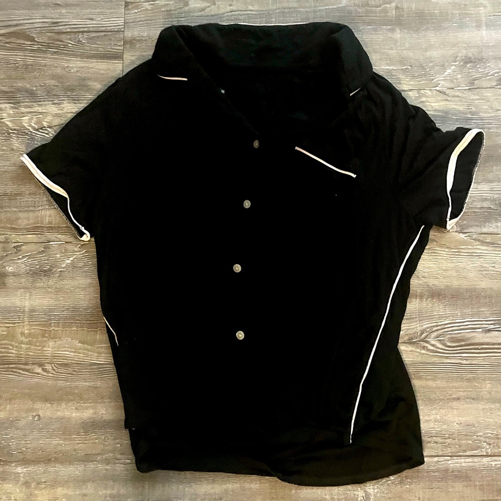 Black pajama shirt Stars Above brand size Large